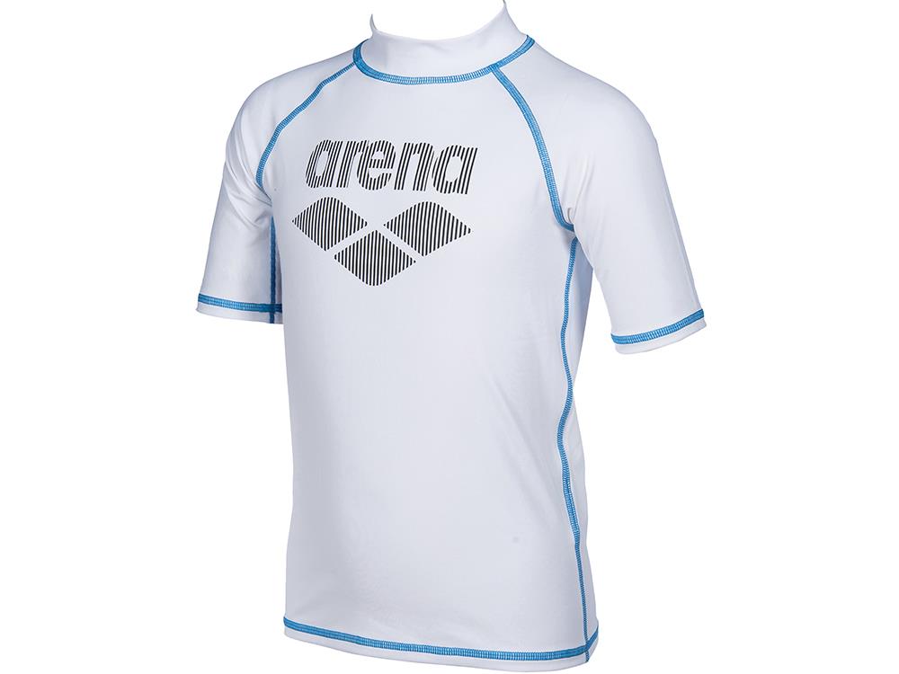 Arena Jungen Badeshirt UV-Shirt Surfshirt Kurzarmshirt Rash Vest S/S Allover 