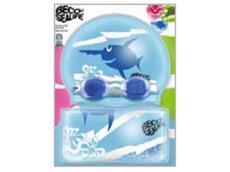 Beco Sealife Swim Set II  Kids mit Brille, Badekappe und Schwimmbeutel - blue