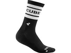 Cube After Race High Cut Socken white'n'black