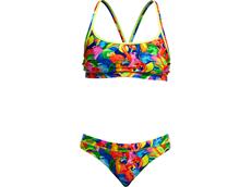 Funkita Bright Birds Ladies Schwimmbikini Sports Top + Sport Brief