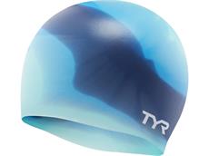 TYR Mutli Color Silikon Badekappe blue/teal