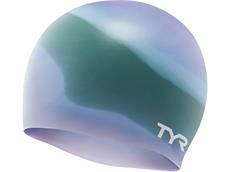 TYR Mutli Color Silikon Badekappe purple/green