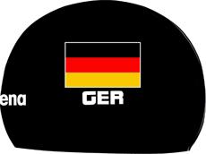 Arena 3D Soft GERMANY Flag Silikon Badekappe