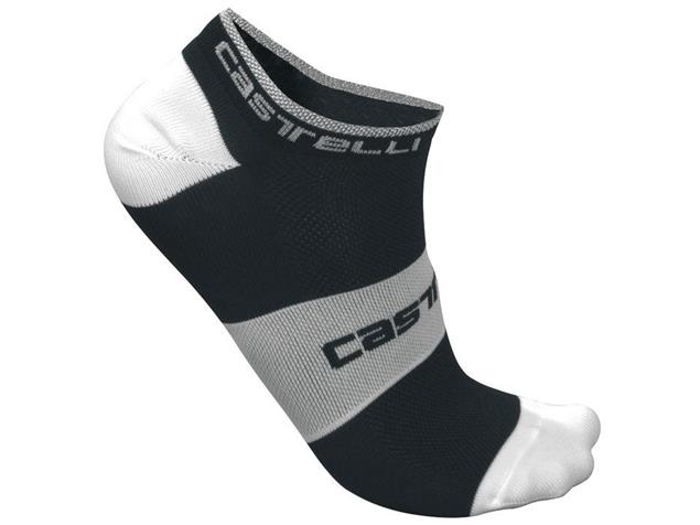 Castelli Lowboy Socken - L/XL black/white