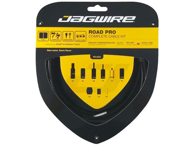 Jagwire Road Pro Schalt-/Bremszugset - schwarz
