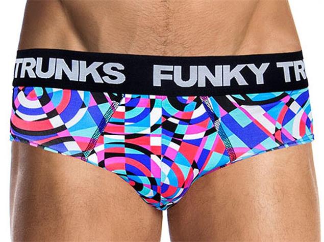 Funky Trunks Video Star Mens Underwear Trunks - XS
