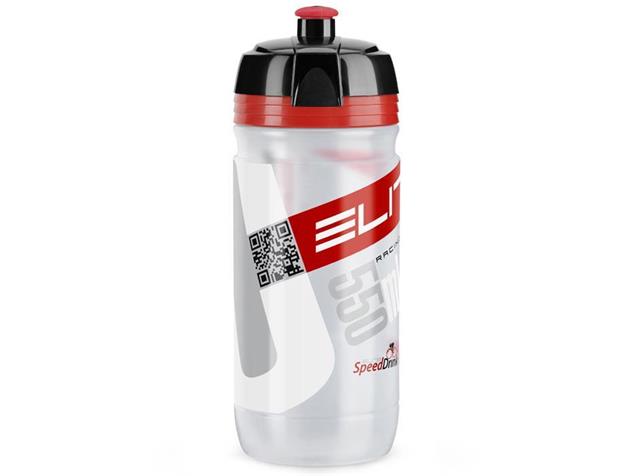 Elite Corsa Trinkflasche 550 ml - transparent/rot
