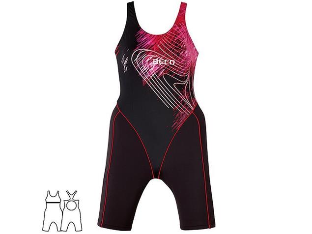 Beco Aqua Schwimmanzug mit Bein Maxpower - 34 schwarz/pink
