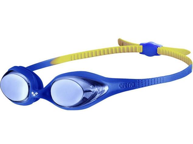 Arena Spider Mirror Junior Schwimmbrille - blue-yellow/blue
