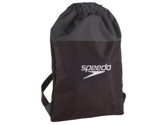 Speedo Pool Bag Rucksack 15 Liter - oxid grey/black/fluo yellow