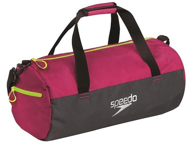 Speedo Duffel Bag Tasche 30 Liter - magenta/grey/fluo yellow