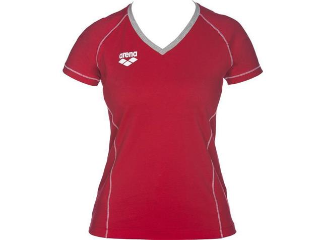 Arena Teamline Damen Tee Shirt - XXS red