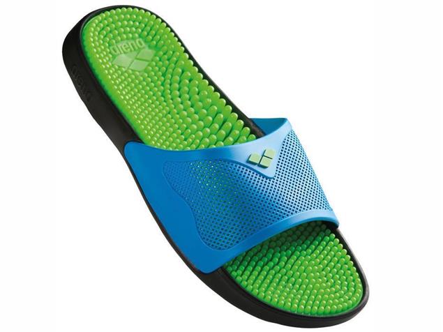 Arena Marco X Grip Hook Badeschuh Noppensohle - 36 turquoise/solid lime