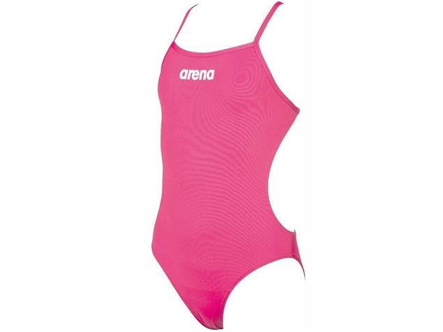 Arena Solid Youth Mädchen Badeanzug Lighttech Back - 164 fresia rose/white