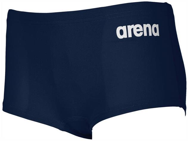 Arena Solid Squared Short Jungen Badehose Low Waist - 128 navy/white