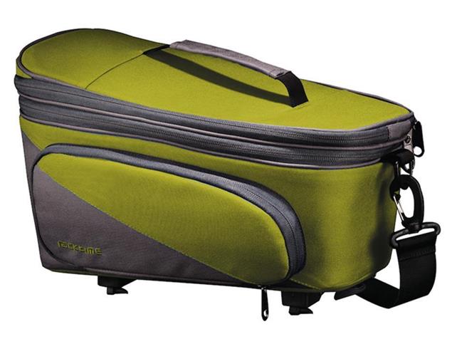 Racktime Talis Trunk Bag Plus Gepäckträgertasche - lime green/stone grau