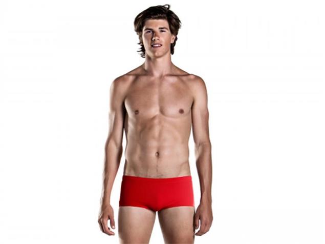 Funky Trunks Still Red Mens Badehose Plain Front Trunks - XS