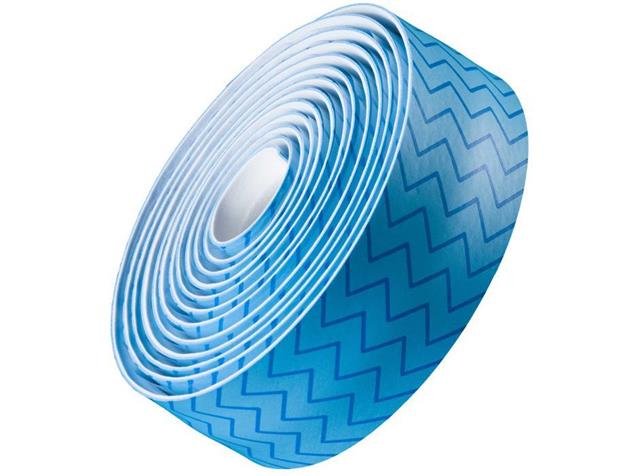 Bontrager Gel Cork Lenkerband - zigzag blue