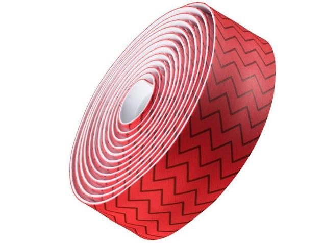 Bontrager Gel Cork Lenkerband - zigzag red