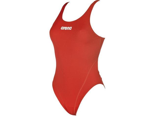 Arena Solid High Badeanzug Swim Tech Back - 34 red/white