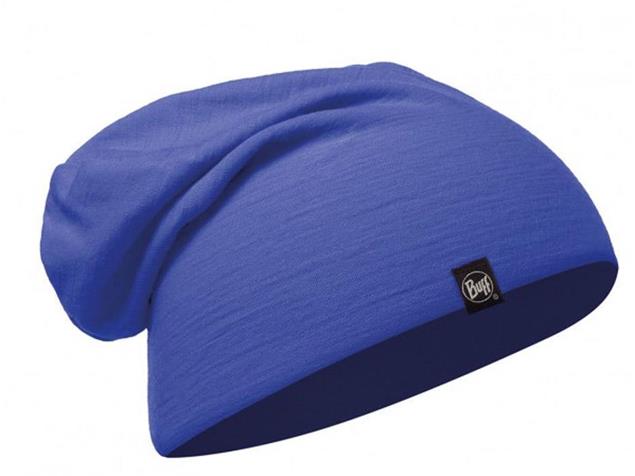 Buff Merino Wool Solid Mütze - solid azure blue