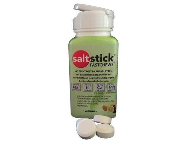 SaltStick Fastchews Elektrolyt Kautablette Dose a`60 Tabletten - lemon