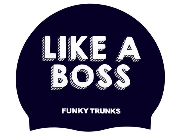 Funky Trunks Like a Boss Silikon Badekappe