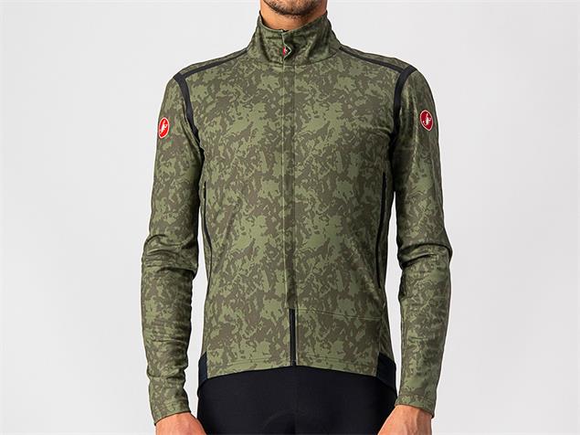 Castelli Perfetto RoS Long Sleeve Jacke - L military green/light black