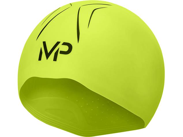 MP Michael Phelps 3D X-O Race Cap Badekappe Größe S - Aqua Sphere - black/fluo yellow