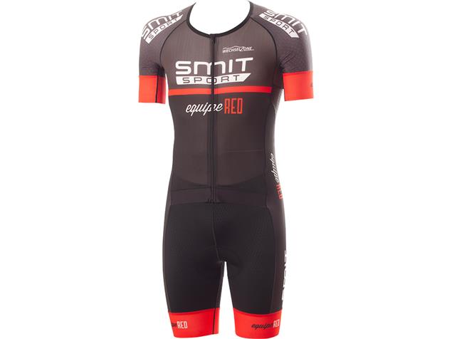 equipeRED Smit Sport Herren Triathlon Kurzarm-Body grey - XL