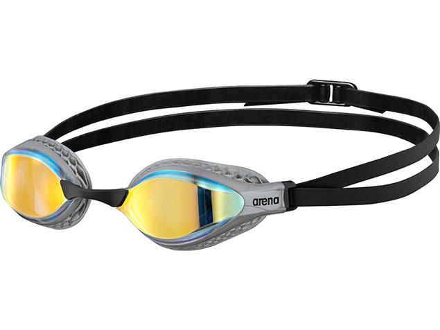 Arena Air-Speed Mirror Schwimmbrille - silver/yellow copper