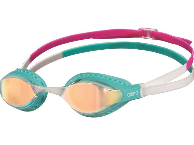 Arena Air-Speed Mirror Schwimmbrille - turquoise-multi/yellow cooper