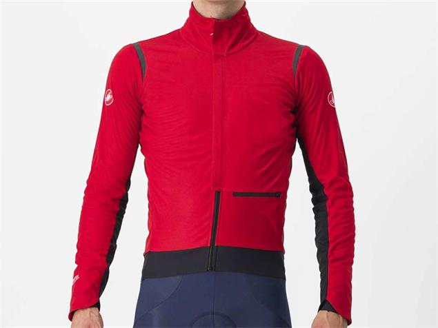 Castelli Alpha Doppio RoS Jacket Jacke - XXXL pompeian red/black reflex
