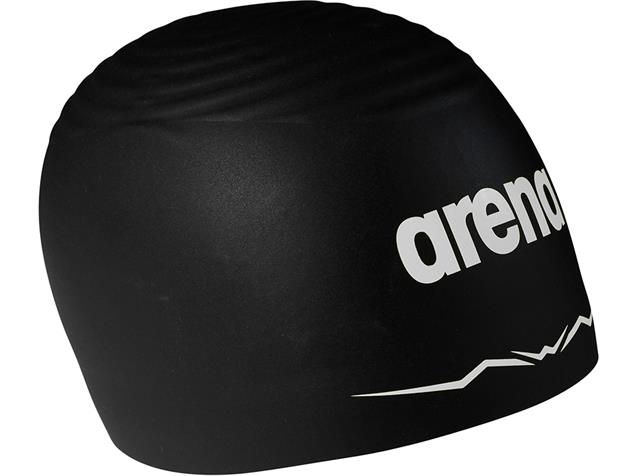 Arena Aquaforce Wave Cap Badekappe - M black/white