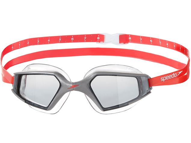 Speedo Aquapulse Max 2  Schwimmbrille - black-red/clear