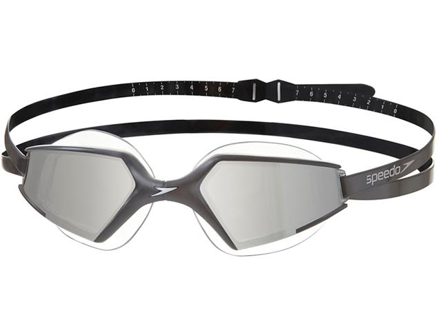 Speedo Aquapulse Max 2 Mirror Schwimmbrille - black/silver