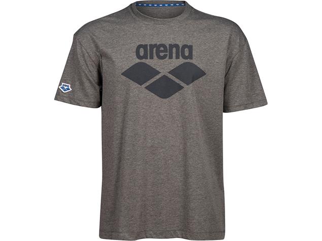 Arena Unisex Icons T-Shirt - XS dark grey heather/logo