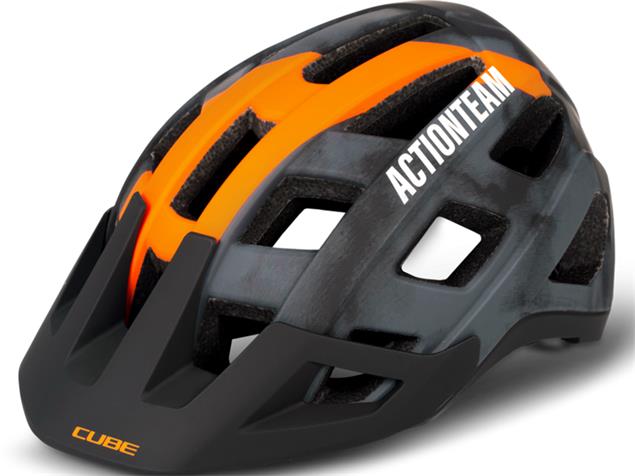 Cube Badger X Actionteam 2022 Helm - L/59-63 grey'n'orange