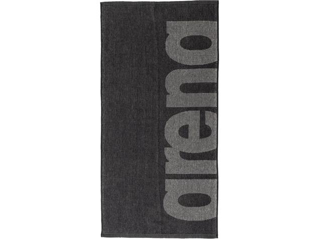 Arena Big Logo Gym Towel Baumwoll Handtuch - dark grey/grey