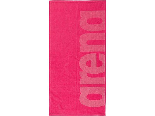 Arena Big Logo Gym Towel Baumwoll Handtuch - pink/grey