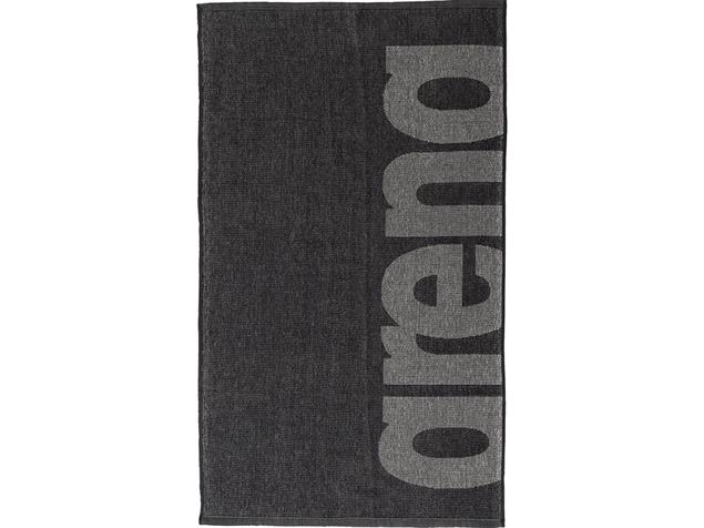 Arena Big Logo Shower Towel Baumwoll Handtuch - dark grey/grey