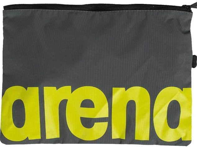 Arena Big Logo Zipped Pouch Tasche black/dark grey/lime