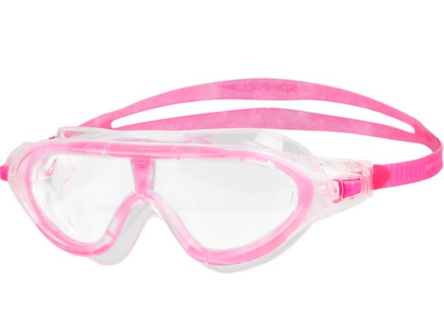 Speedo Biofuse Rift Junior Mask Schwimmbrille - pink-clear/clear
