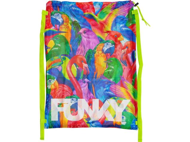 FunkyBright Birds Mesh Gear Bag