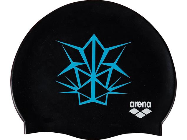 Arena Bishamon Silikon Badekappe - black/turquoise