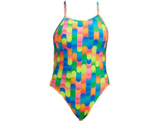 Funkita Blocked Dotty Girls Badeanzug Tie Me Tight - 140 (8)