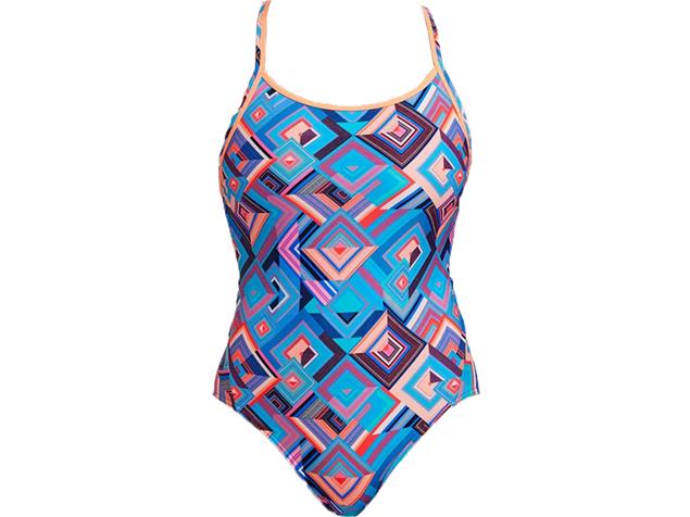 Funkita Boxed Up Ladies Badeanzug Diamond Back - 38 (12)