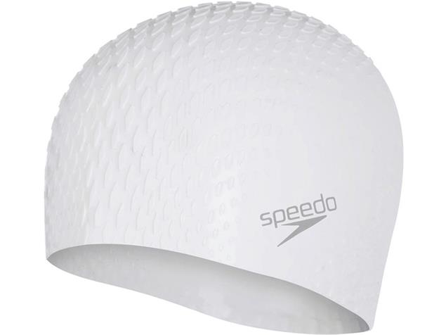 Speedo Bubble Active + Silikon Badekappe - white