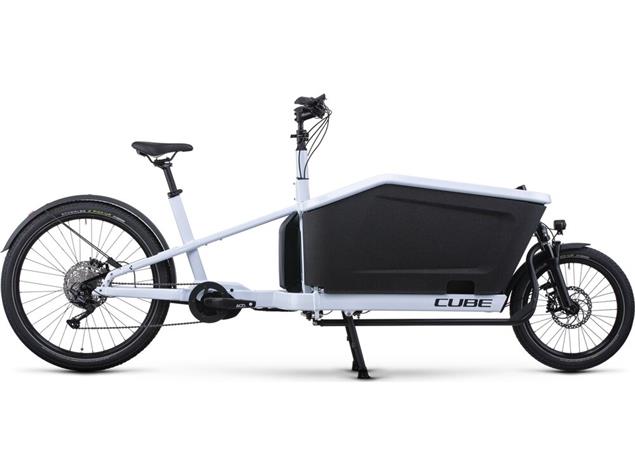 Cube Cargo Sport Dual Hybrid 1000 Lastenrad Elektrorad flashwhite'n'black