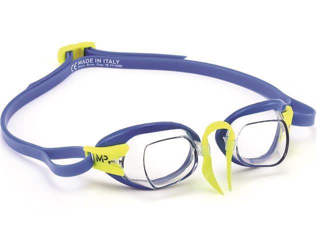 MP Michael Phelps Chronos Schwimmbrille - blue-lime/clear